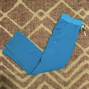 FIGS Kade Cargo Scrub Pants TEAL MEDIUM